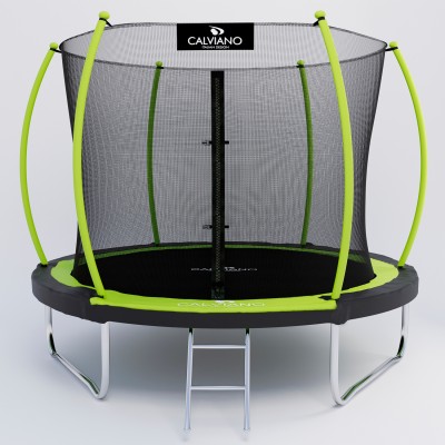 Батут пружинный с защитной сеткой Calviano 252 см - 8ft INSIDE master green