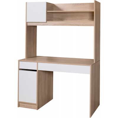 Письменный стол Мебель-Класс Вегас-1 (белый/дуб сонома)