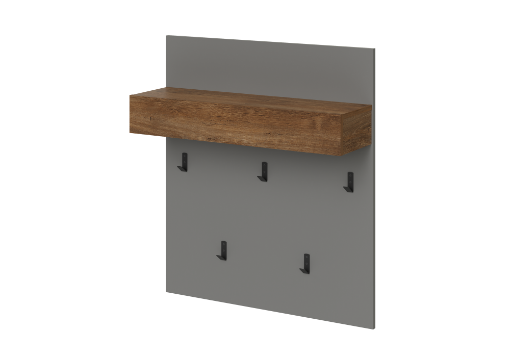 Вешалка  Венто ИВ-126.10 (Дымчатый Алмаз/Дуб Канзас) в Минске Вешалка  Венто ИВ-126.10 (Дымчатый Алмаз/Дуб Канзас)