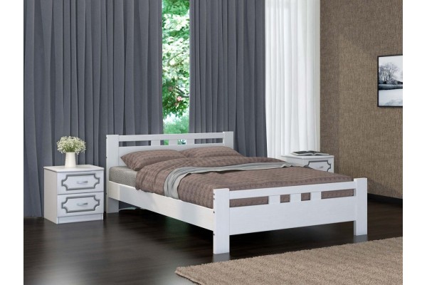 Кровать "Вероника-2"  1400 Белый античный