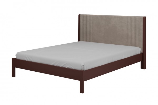 Кровать Нортан  (Орех/светло-серый) фабрика Браво Мебель