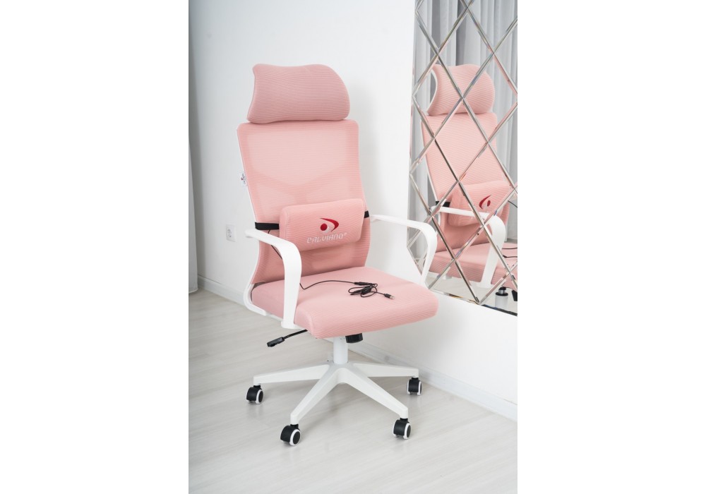 Вибромассажное кресло Calviano Milan Аir Pink в Минске Вибромассажное кресло Calviano Milan Аir Pink