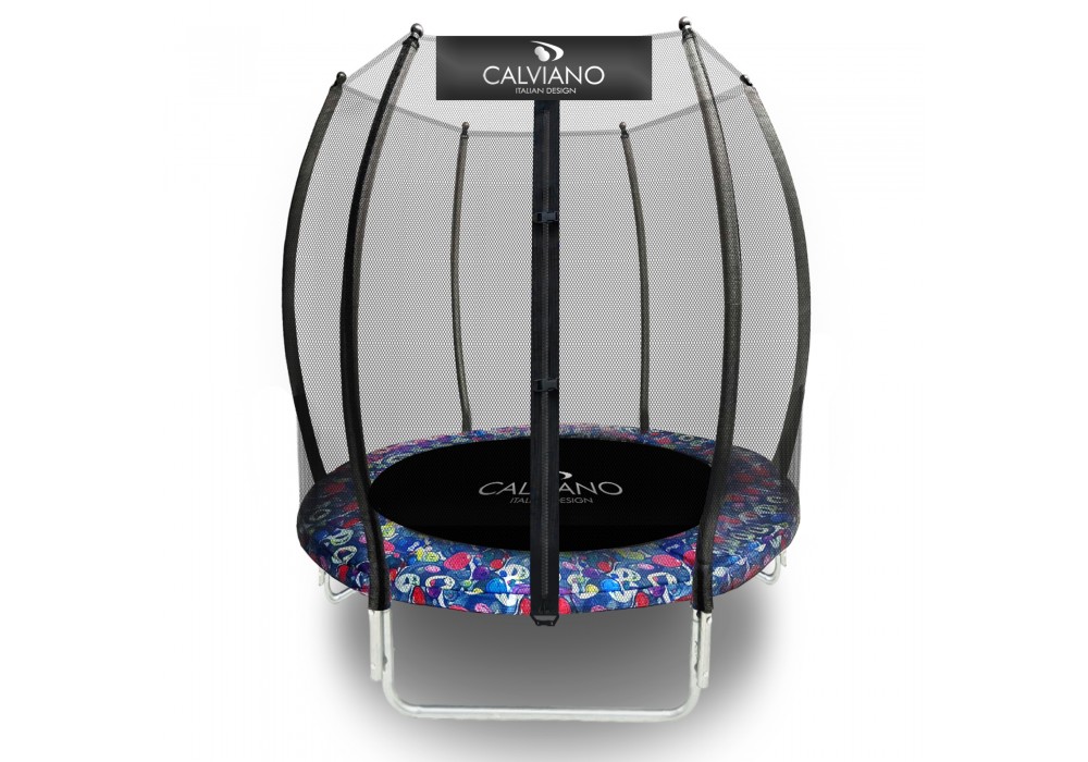 Батут пружинный с защитной сеткой Calviano 140 см - 4,5ft OUTSIDE master smile в Минске Батут пружинный с защитной сеткой Calviano 140 см - 4,5ft OUTSIDE master smile