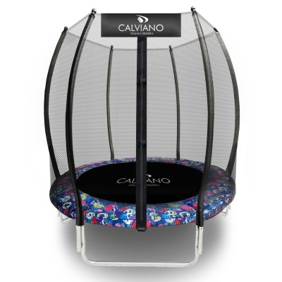 Батут пружинный с защитной сеткой Calviano 140 см - 4,5ft OUTSIDE master smile