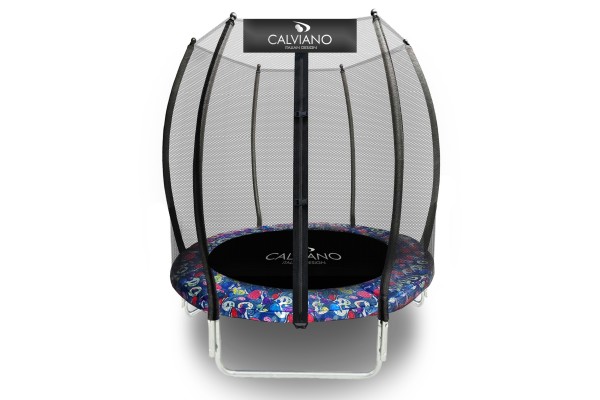 Батут пружинный с защитной сеткой Calviano 140 см - 4,5ft OUTSIDE master smile