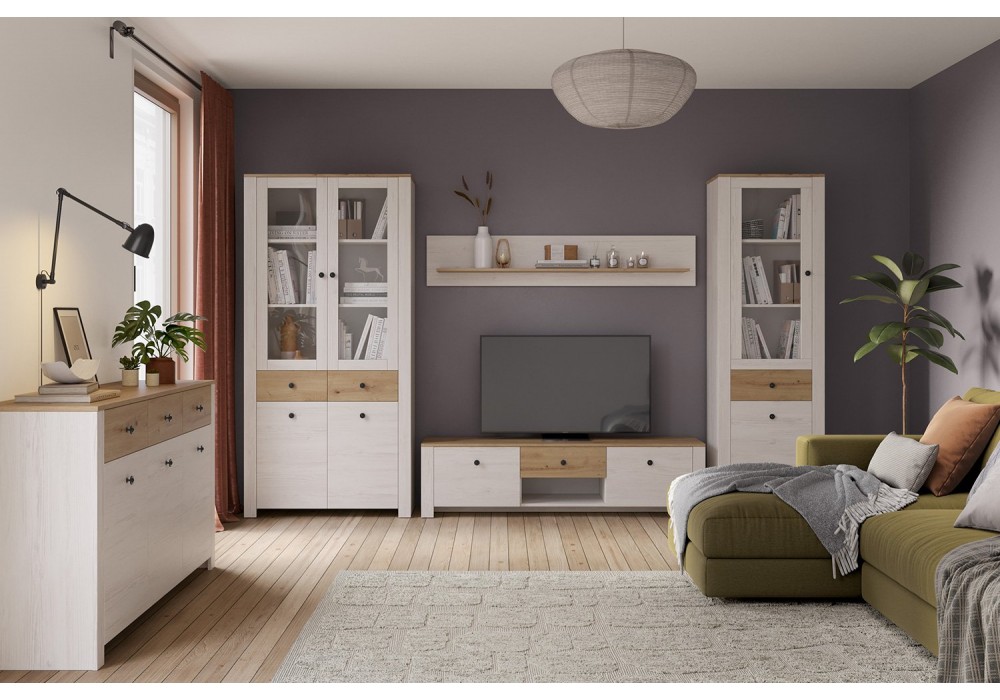 Модульная гостиная MYSTAR Хинтон (Сосна Рандерс/Дуб Онтарио) в Минске Модульная гостиная MYSTAR Хинтон (Сосна Рандерс/Дуб Онтарио)