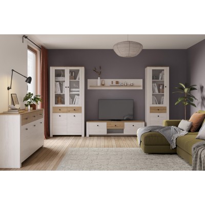 Модульная гостиная MYSTAR Хинтон (Сосна Рандерс/Дуб Онтарио) Модульная гостиная MYSTAR Хинтон (Сосна Рандерс/Дуб Онтарио)