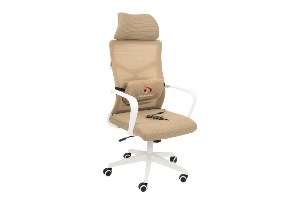 Вибромассажное кресло Calviano Milan Аir Beige в Минске Вибромассажное кресло Calviano Milan Аir Beige