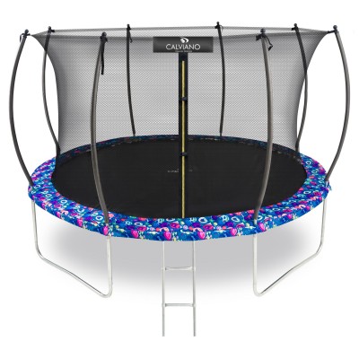 Батут пружинный с защитной сеткой Calviano 374 см - 12ft INSIDE master smile