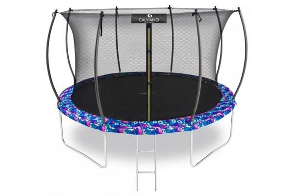 Батут пружинный с защитной сеткой Calviano 374 см - 12ft INSIDE master smile