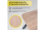 Стол МАЙОН 130/80/74 (дуб беленый/черный)