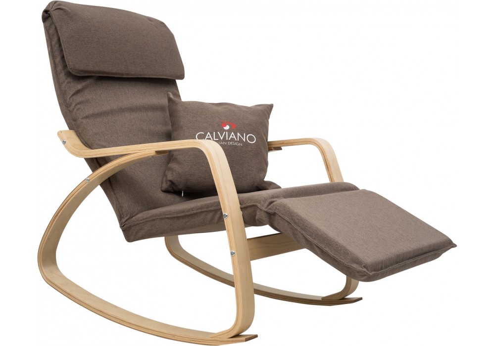 Кресло-качалка Calviano Comfort 1 коричневое в Минске Кресло-качалка Calviano Comfort 1 коричневое