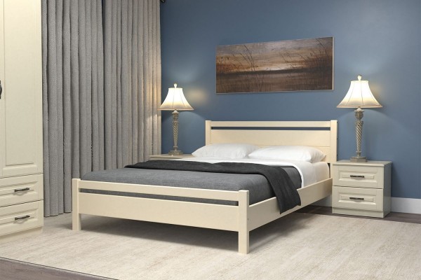 Кровать "Вероника-1"  1200 слоновая кость