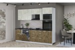 Кухонный гарнитур Мила Лайт 2,6-ПМ1 (Бетон лайт/Дуб Веллингтон/Кастилло темный) фабрика Интерлиния в Минске Кухонный гарнитур Мила Лайт 2,6-ПМ1 (Бетон лайт/Дуб Веллингтон/Кастилло темный) фабрика Интерлиния