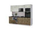Кухонный гарнитур Мила Лайт 2,6-ПМ1 (Бетон лайт/Дуб Веллингтон/Кастилло темный) фабрика Интерлиния в Минске Кухонный гарнитур Мила Лайт 2,6-ПМ1 (Бетон лайт/Дуб Веллингтон/Кастилло темный) фабрика Интерлиния