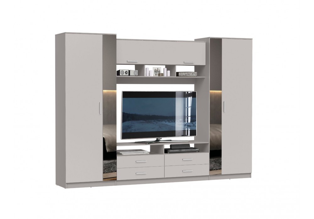 Гостиная Вена с зеркалом 91.01 (кашемир)  фабрика Олмеко в Минске Гостиная Вена с зеркалом 91.01 (кашемир)  фабрика Олмеко