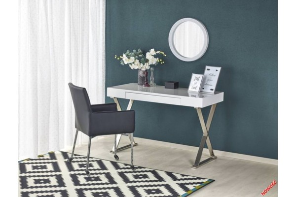 Стол компьютерный Halmar B31 (белый/хром)