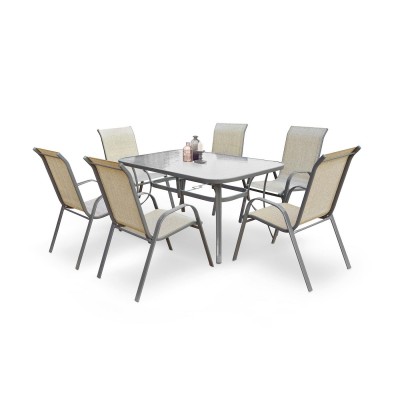 Стол обеденный Halmar MOSLER (темно-серый) Стол обеденный Halmar MOSLER (темно-серый)