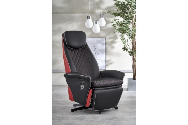 Кресло Halmar CAMARO (черный/красный)