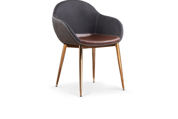 Стул HALMAR K304 темно-серый/коричневый