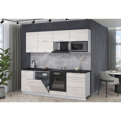 Готовая кухня Мила Лайт 2,3-ПМ2 (Вудлайн кремовый/Вудлайн кремовый/Кастилло темный) фабрика Интерлиния Готовая кухня Мила Лайт 2,3-ПМ2 (Вудлайн кремовый/Вудлайн кремовый/Кастилло темный) фабрика Интерлиния