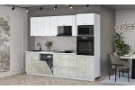 Кухонный гарнитур Мила Лайт 2,7-ПМ1 (Белый Платинум/Бетон лайт/Гранит белый) фабрика Интерлиния в Минске Кухонный гарнитур Мила Лайт 2,7-ПМ1 (Белый Платинум/Бетон лайт/Гранит белый) фабрика Интерлиния