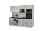 Кухонный гарнитур Мила Лайт 2,7-ПМ1 (Бетон лайт/Бетон/Кастилло темный) фабрика Интерлиния в Минске Кухонный гарнитур Мила Лайт 2,7-ПМ1 (Бетон лайт/Бетон/Кастилло темный) фабрика Интерлиния