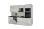 Кухонный гарнитур Мила Лайт 2,7-ПМ1 (Бетон лайт/Бетон лайт/Кастилло темный) фабрика Интерлиния в Минске Кухонный гарнитур Мила Лайт 2,7-ПМ1 (Бетон лайт/Бетон лайт/Кастилло темный) фабрика Интерлиния
