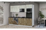 Кухонный гарнитур Мила Лайт 2,7-ПМ1 (Бетон лайт/Дуб Веллингтон/Кастилло темный) фабрика Интерлиния в Минске Кухонный гарнитур Мила Лайт 2,7-ПМ1 (Бетон лайт/Дуб Веллингтон/Кастилло темный) фабрика Интерлиния