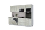 Кухонный гарнитур Мила Лайт 2,7-ПМ1 (Бетон лайт/Бетон лайт/Опал светлый) фабрика Интерлиния в Минске Кухонный гарнитур Мила Лайт 2,7-ПМ1 (Бетон лайт/Бетон лайт/Опал светлый) фабрика Интерлиния