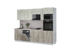 Кухонный гарнитур Мила Лайт 2,7-ПМ1 (Бетон лайт/Дуб серый/Сосна бискайская) фабрика Интерлиния в Минске Кухонный гарнитур Мила Лайт 2,7-ПМ1 (Бетон лайт/Дуб серый/Сосна бискайская) фабрика Интерлиния