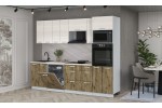 Кухонный гарнитур Мила Лайт 2,7-ПМ1 (Вудлайн кремовый/Дуб Веллингтон/Сосна Бискайская) фабрика Интерлиния в Минске Кухонный гарнитур Мила Лайт 2,7-ПМ1 (Вудлайн кремовый/Дуб Веллингтон/Сосна Бискайская) фабрика Интерлиния