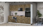Кухонный гарнитур Мила Лайт 2,8-ПМ1 (Дуб Веллингтон/Дуб Веллингтон/Дуб бунратти) фабрика Интерлиния в Минске Кухонный гарнитур Мила Лайт 2,8-ПМ1 (Дуб Веллингтон/Дуб Веллингтон/Дуб бунратти) фабрика Интерлиния