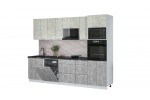 Кухонный гарнитур Мила Лайт 2,8-ПМ1 (Бетон лайт/Бетон/Кастилло темный) фабрика Интерлиния в Минске Кухонный гарнитур Мила Лайт 2,8-ПМ1 (Бетон лайт/Бетон/Кастилло темный) фабрика Интерлиния