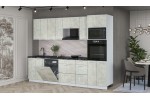 Кухонный гарнитур Мила Лайт 2,8-ПМ1 (Бетон лайт/Бетон лайт/Кастилло темный) фабрика Интерлиния в Минске Кухонный гарнитур Мила Лайт 2,8-ПМ1 (Бетон лайт/Бетон лайт/Кастилло темный) фабрика Интерлиния