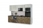 Кухонный гарнитур Мила Лайт 2,8-ПМ1 (Бетон лайт/Дуб Веллингтон/Кастилло темный) фабрика Интерлиния в Минске Кухонный гарнитур Мила Лайт 2,8-ПМ1 (Бетон лайт/Дуб Веллингтон/Кастилло темный) фабрика Интерлиния