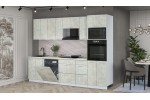 Кухонный гарнитур Мила Лайт 2,8-ПМ1 (Бетон лайт/Бетон лайт/Опал светлый) фабрика Интерлиния в Минске Кухонный гарнитур Мила Лайт 2,8-ПМ1 (Бетон лайт/Бетон лайт/Опал светлый) фабрика Интерлиния