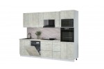 Кухонный гарнитур Мила Лайт 2,8-ПМ1 (Бетон лайт/Бетон лайт/Опал светлый) фабрика Интерлиния в Минске Кухонный гарнитур Мила Лайт 2,8-ПМ1 (Бетон лайт/Бетон лайт/Опал светлый) фабрика Интерлиния