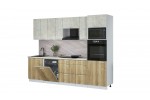 Кухонный гарнитур Мила Лайт 2,8-ПМ1 (Бетон лайт/Дуб золотой/Опал светлый) фабрика Интерлиния в Минске Кухонный гарнитур Мила Лайт 2,8-ПМ1 (Бетон лайт/Дуб золотой/Опал светлый) фабрика Интерлиния