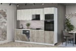 Кухонный гарнитур Мила Лайт 2,8-ПМ1 (Дуб белый/Дуб серый/Опал светлый) фабрика Интерлиния в Минске Кухонный гарнитур Мила Лайт 2,8-ПМ1 (Дуб белый/Дуб серый/Опал светлый) фабрика Интерлиния