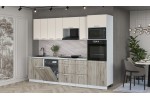 Кухонный гарнитур Мила Лайт 2,8-ПМ1 (Персидский жемчуг/Дуб серый/Серый каспий) фабрика Интерлиния в Минске Кухонный гарнитур Мила Лайт 2,8-ПМ1 (Персидский жемчуг/Дуб серый/Серый каспий) фабрика Интерлиния