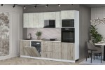 Кухонный гарнитур Мила Лайт 2,8-ПМ1 (Бетон лайт/Дуб серый/Сосна бискайская) фабрика Интерлиния в Минске Кухонный гарнитур Мила Лайт 2,8-ПМ1 (Бетон лайт/Дуб серый/Сосна бискайская) фабрика Интерлиния