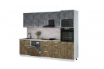 Кухонный гарнитур Мила Лайт 2,8-ПМ1 (Бетон Портленд/Дуб Веллингтон/Травертин) фабрика Интерлиния в Минске Кухонный гарнитур Мила Лайт 2,8-ПМ1 (Бетон Портленд/Дуб Веллингтон/Травертин) фабрика Интерлиния