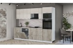 Кухонный гарнитур Мила Лайт 2,8-ПМ1 (Вудлайн кремовый/Дуб серый/Травертин) фабрика Интерлиния в Минске Кухонный гарнитур Мила Лайт 2,8-ПМ1 (Вудлайн кремовый/Дуб серый/Травертин) фабрика Интерлиния