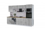 Кухонный гарнитур Мила Лайт 3.0-ПМ1 (Бетон/Бетон/Дуб бунратти) фабрика Интерлиния в Минске Кухонный гарнитур Мила Лайт 3.0-ПМ1 (Бетон/Бетон/Дуб бунратти) фабрика Интерлиния