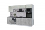Кухонный гарнитур Мила Лайт 3.0-ПМ1 (Бетон Лайт/Бетон/Кастилло темный) фабрика Интерлиния в Минске Кухонный гарнитур Мила Лайт 3.0-ПМ1 (Бетон Лайт/Бетон/Кастилло темный) фабрика Интерлиния