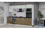 Кухонный гарнитур Мила Лайт 3.0-ПМ1 (Бетон Лайт/Дуб Веллингтон/Кастилло темный) фабрика Интерлиния в Минске Кухонный гарнитур Мила Лайт 3.0-ПМ1 (Бетон Лайт/Дуб Веллингтон/Кастилло темный) фабрика Интерлиния