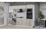 Кухонный гарнитур Мила Лайт 3.0-ПМ1 (Дуб белый/Дуб серый/Опал светлый) фабрика Интерлиния в Минске Кухонный гарнитур Мила Лайт 3.0-ПМ1 (Дуб белый/Дуб серый/Опал светлый) фабрика Интерлиния