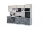 Кухонный гарнитур Мила Лайт 3.0-ПМ1 (Персидский жемчуг/Бетон Портленд/Серый каспий) фабрика Интерлиния в Минске Кухонный гарнитур Мила Лайт 3.0-ПМ1 (Персидский жемчуг/Бетон Портленд/Серый каспий) фабрика Интерлиния