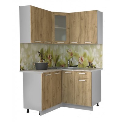 Кухонный гарнитур Мила 1,2х1,3 м (Дуб золотой/Дуб золотой) фабрика Интерлиния Кухонный гарнитур Мила 1,2х1,3 м (Дуб золотой/Дуб золотой) фабрика Интерлиния